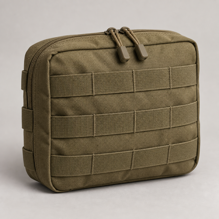 Pouch administracyjny MOLLE, Cordura 500D — ilustracja poglądowa AI